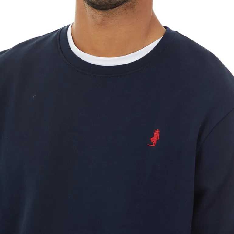 MCS Sweatshirt mit Rundhalsausschnitt Dunkelblau Herren