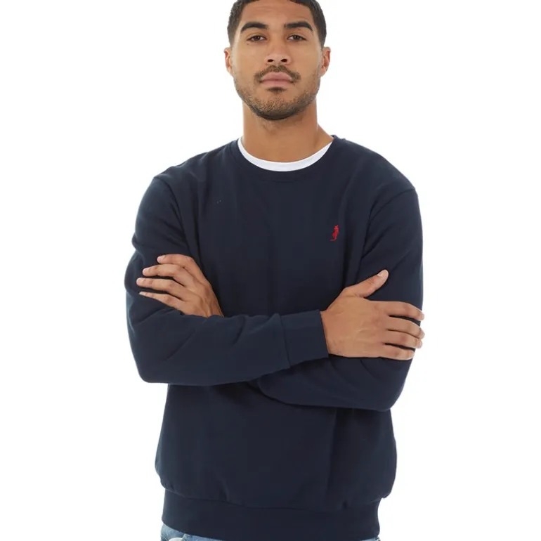 MCS Sweatshirt mit Rundhalsausschnitt Dunkelblau Herren