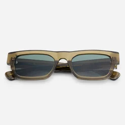 MessyWeekend Neue Dylan Reveal Sonnenbrille Bottle Green/Transparent