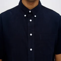 Minimum Herren Colt Langarm Hemd 687 Navy Blazer