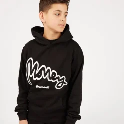 Money Jungen Smiley Sig Ape Kapuzenpullover Schwarz