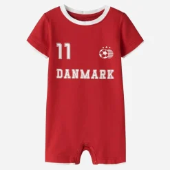 Name It Dänemark Fußball Weltmeisterschaft Baby Strampler True Red Denmark
