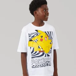 Name It Junge Amish Pokemon T Shirt Bright White