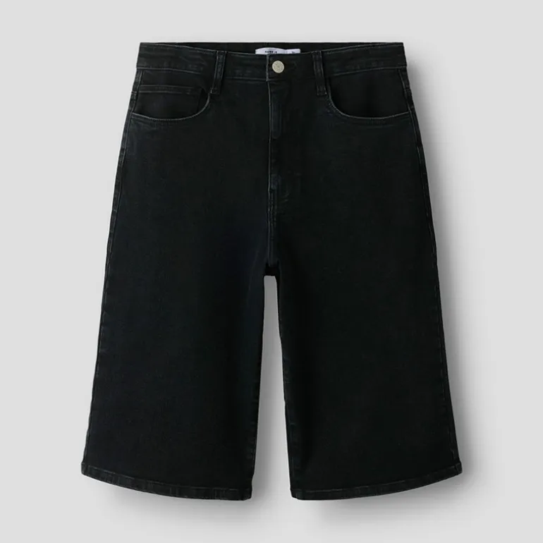 Name It Junge Ben Skater Denim Jorts Black Denim