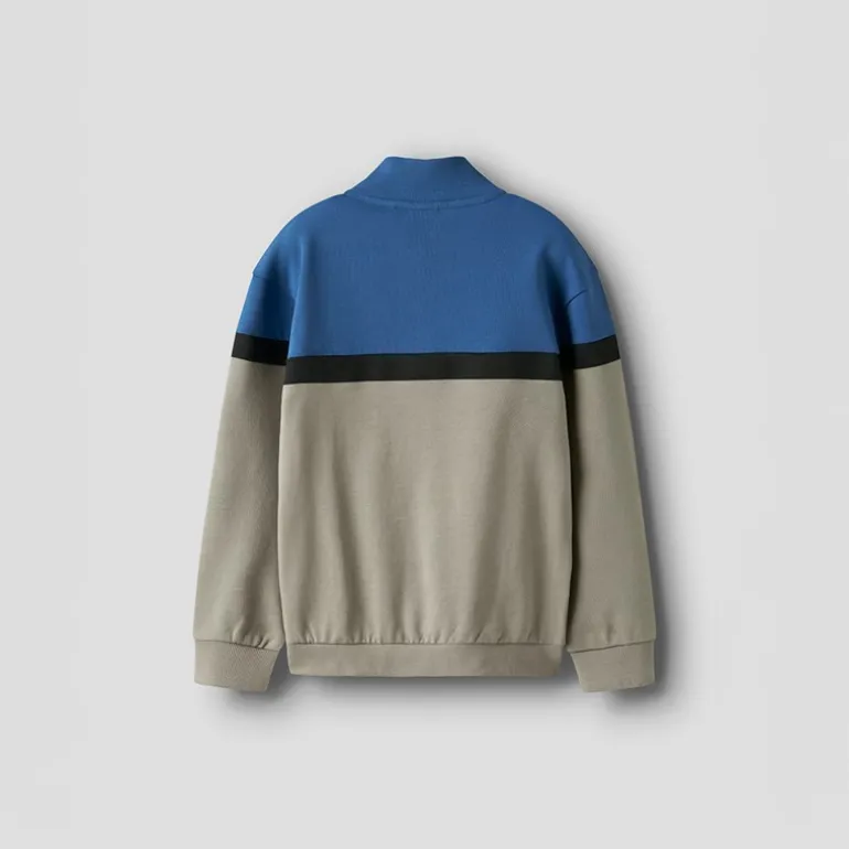 Name It Junge Burke Half Zip Sweatshirt Vintage Khaki