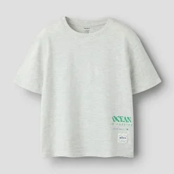 Name It Junge Haddu T Shirt Light Grey Melange