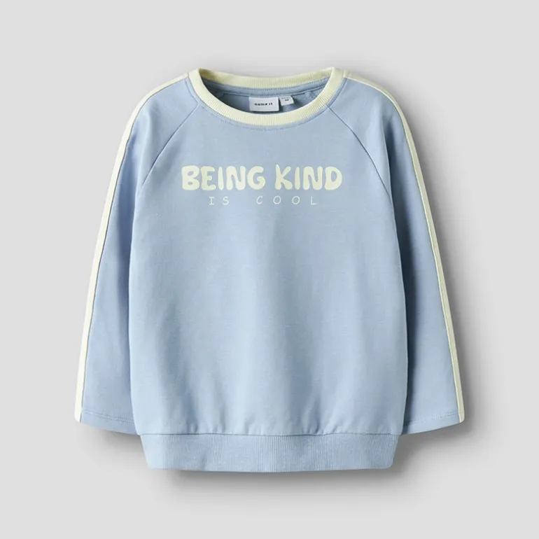 Name It Junge Mini Dolu Sweatshirt Blue Fog