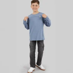 Name It Junge Vimpels Brandmark Langarm T Shirt Flint Stone