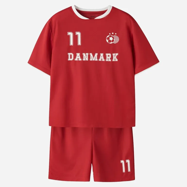Name It Kinder Dänemark Weltmeisterschaft Fußball Trikot Set True Red Denmark