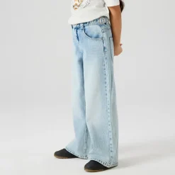 Name It Mädchen Bella Skater Schnalle Jeans Light Blue Bleached Denim