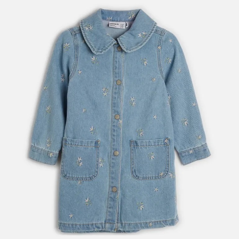 Name It Mädchen Piper Jeans Kleid Light Blue Denim