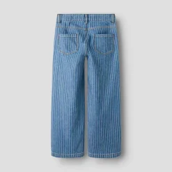 Name It Mädchen Rosen Weite Hosen Streifen Jeans Medium Blue Denim