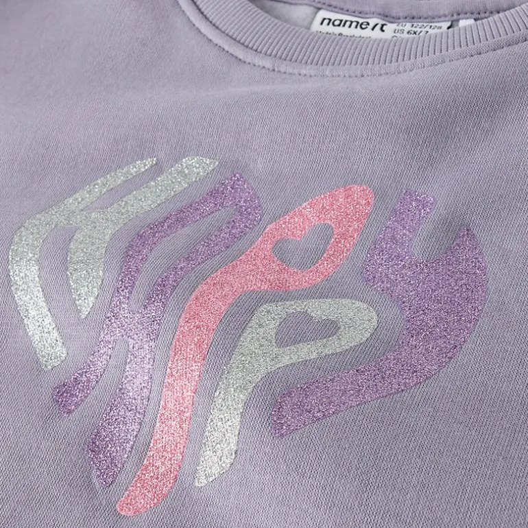 Name It Mädchen Selia Sweatshirt Lavender Gray
