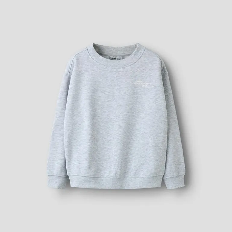 Name It Mädchen Shaney Sweatshirt Light Grey Melange