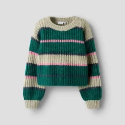 Name It Mädchen Subia Gestrickter Pullover Aventurine