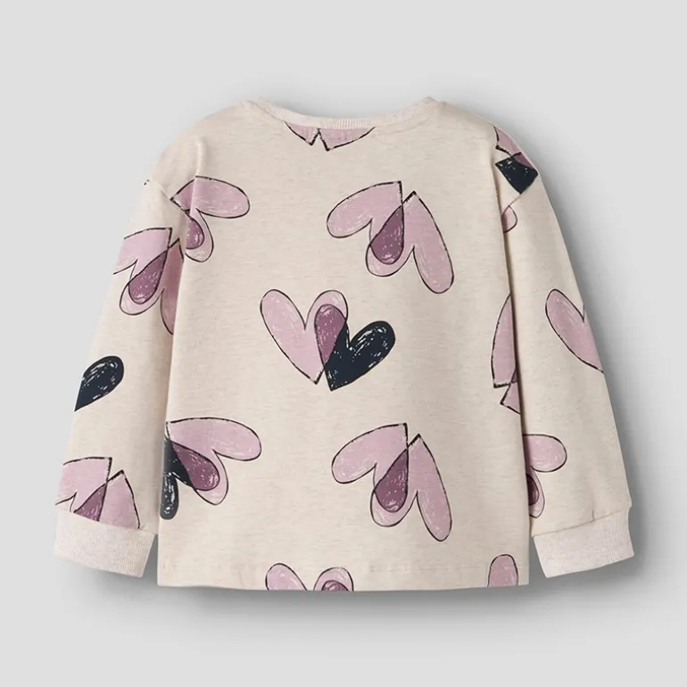 Name It Mädchen Teart Sweatshirt Peyote Melange