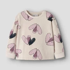 Name It Mädchen Teart Sweatshirt Peyote Melange