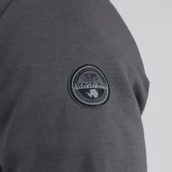 Napapijri Herren Bastien 1/2 Reißverschluss Sweatshirt Dark Grey Solid
