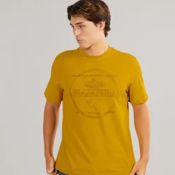 Napapijri Herren Glatzkopf T Shirt Gold Flake