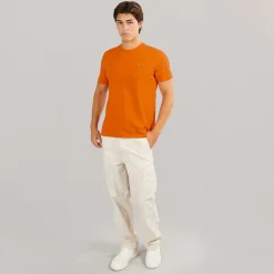 Napapijri Herren Salis T-Shirt Orange Pumpkin