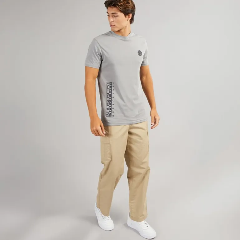 Napapijri Herren Utility T Shirt Shark Skin
