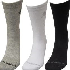 New Balance Drei Paar gepolsterte Socken Schwarz / Grau / Weiß
