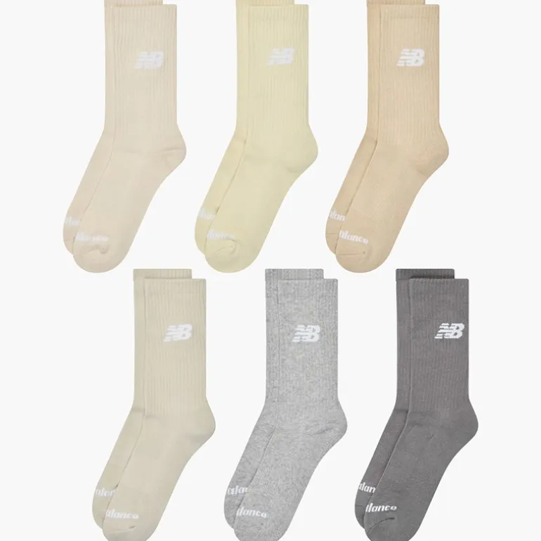 New Balance Herren Everyday Sechserpack Crew Socken Multi