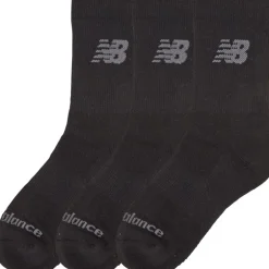 New Balance Junior Drei Paar Gepolsterte Crew Socken Schwarz