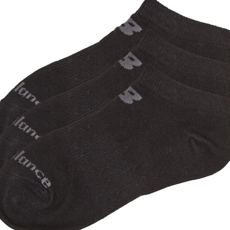 New Balance Junior Drei Paar Sneaker Socken Schwarz