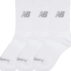 New Balance Junior Socken 3er Pack Gedämpft Crew Weiß