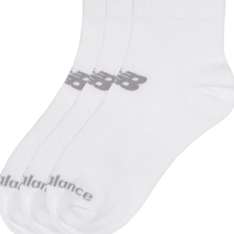 New Balance Socken Junge Drei Pack Viertel Weiß