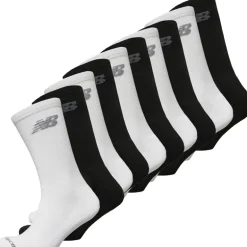 New Balance Zehn Paar Gepolsterte Socken mit Knöchelbund Schwarz/Weiß