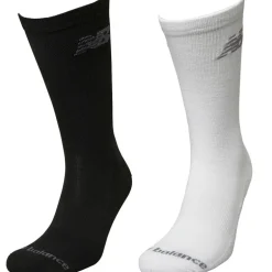 New Balance Zehn Paar Gepolsterte Socken mit Knöchelbund Schwarz/Weiß