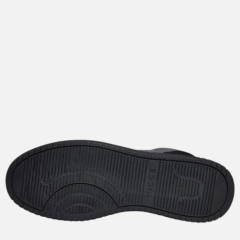 NICCE Herren Bassaro Turnschuhe Schwarz/Grau Black / Grey