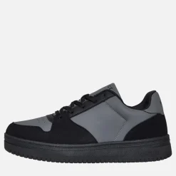 NICCE Herren Bassaro Turnschuhe Schwarz/Grau Black / Grey