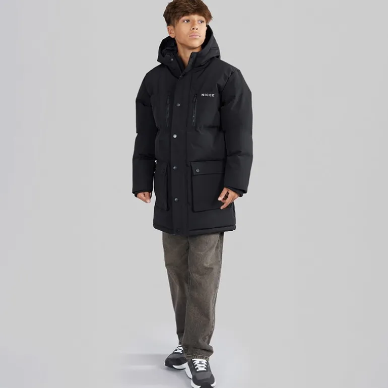 NICCE Junge Merigo Parka Jacke Schwarz