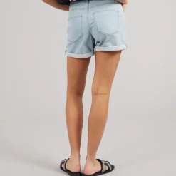 Noisy May Damen Debby Denim Shorts Light Blue Denim