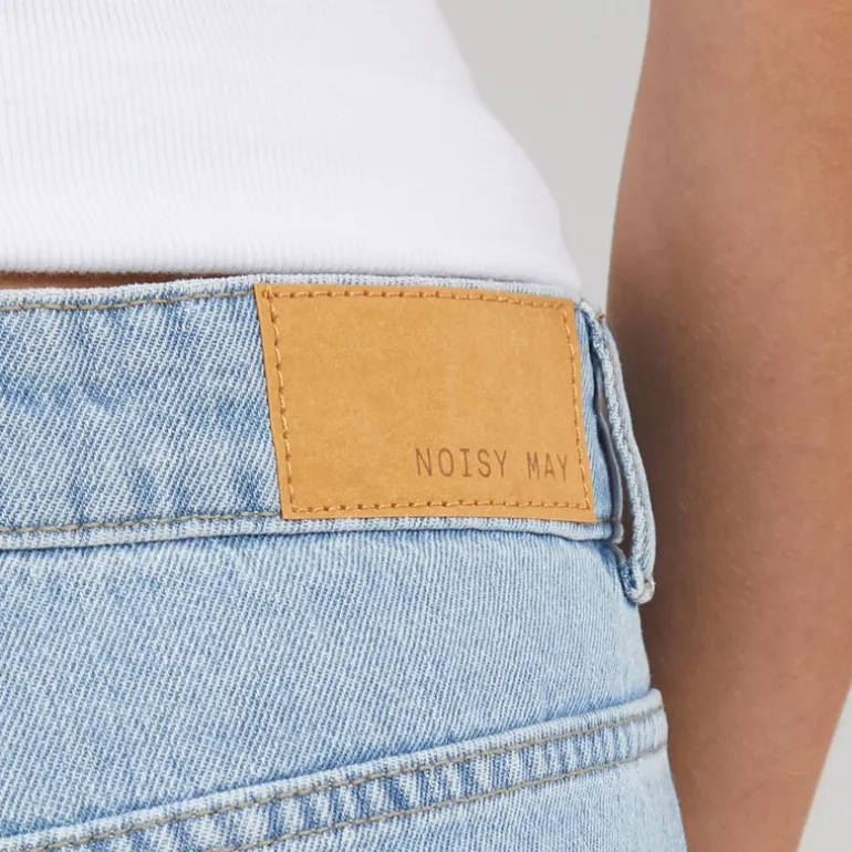 Noisy May Damen Holla Denim Shorts Light Blue Denim