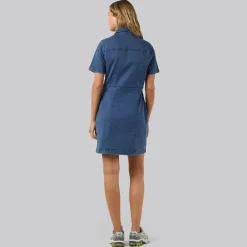 Noisy May Damen Slim Jeans Kleid Medium Blue Denim