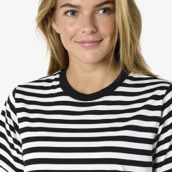 Noisy May Damen Streifen Mini Kleid Schwarz