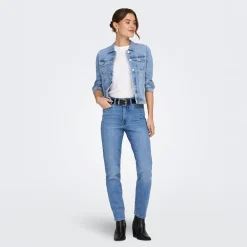 Only Damen Jeans Jacke Light Blue Denim