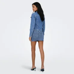 Only Damen Jeans Jacke Medium Blue Denim