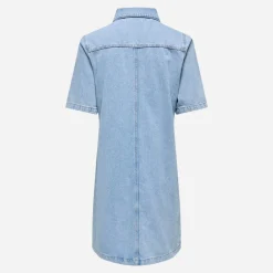 Only Damen Jeans Kleid Light Blue Denim