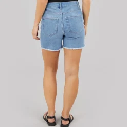 Only Damen Jeansshorts Mittel Blau Jeans