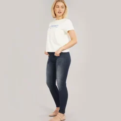 Only Damen Kendell Knöchellange Skinny Jeans Dunkelblaue Denim