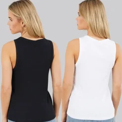 Only Damen Zwei Pack Unterhemden Bright White