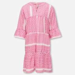 Only Mädchen Alberte Life Kleid Fuchsia Pink
