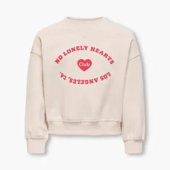 Only Mädchen Betina Sweatshirt Whitecap Gray