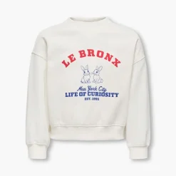 Only Mädchen Betina Sweatshirt Cloud Dancer