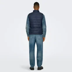 ONLY & SONS Herren Jeans mit geradem Bein Medium Blue Denim